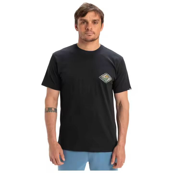 Camiseta de Manga Corta Quiksilver Evo Future Islands para hombre en color negro - 1