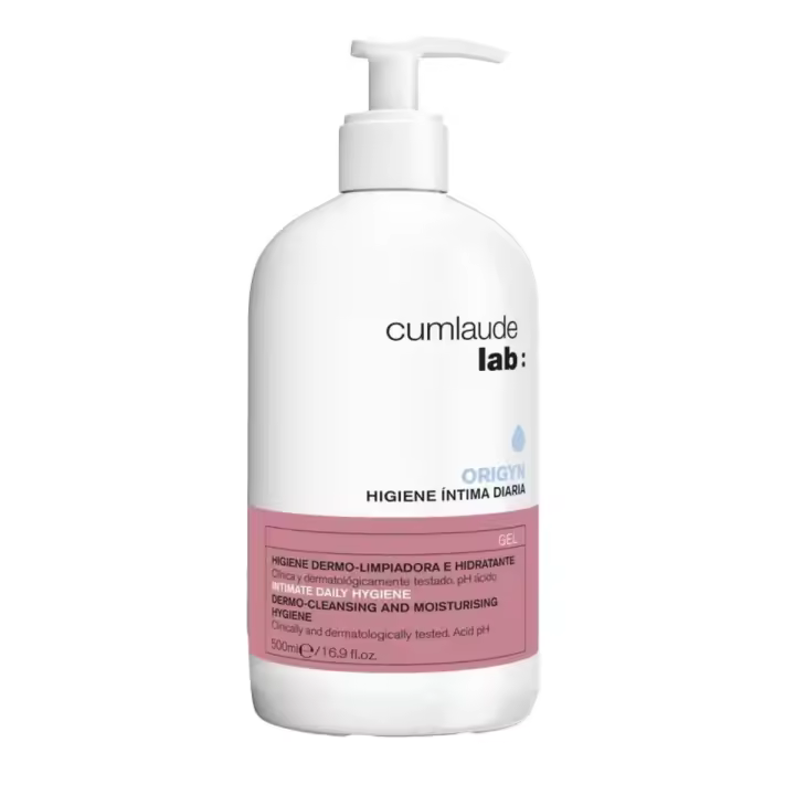 Cumlaude Lab Higiene Íntima Diaria 500ml  Gel Limpiador con Propiedades Hidratantes y Protectoras  Con Ácido Hialurónico,  Ácido Láctico y Cola de Caballo - 1