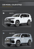 Coche De Lujo SUV LX600 Off-Road a Escala 1:24 Para Niños Y Niñas Con Sonido Y Luz Aleación De Zinc Coche De Accionamiento Por Retroceso Regalo Para Niños - details 3