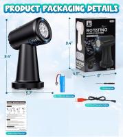 Máquina De Burbujas Para Niños Y Niñas Con Batería Recargable Automática Gira 90°/180° 20000+ Burbujas Por Minute Juguetes Educativos Para Bebés - details 2