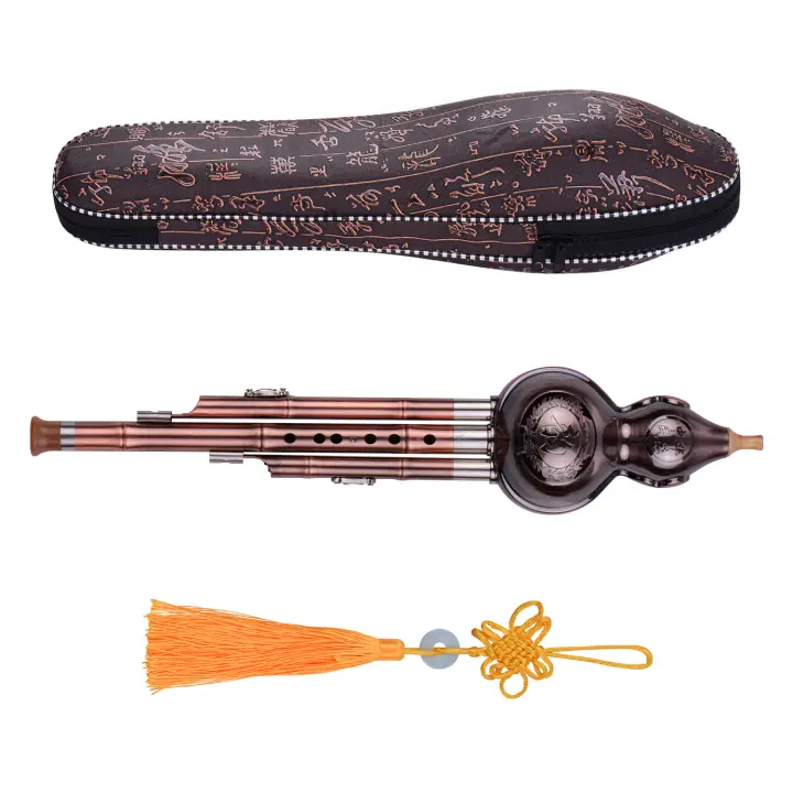 Flute De Cúpula C-Key Con Tres Tonos Y Tubos Platinados De Cobre En Aluminio Instrumento Tradicional Chino Para Música - 1