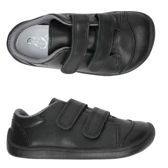 Deportivas negras de piel ELFO de Bar3foot - 1