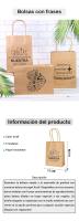 Pack de 12 a 42 unidades de bolsas de regalo, 16cm, bodas ideas, bolsas kraft con frases para regalar, detalles boda invitados, regalos bautizo para invitados, boda accesorios fiesta, regalos originales, Regalantes.com - details 0