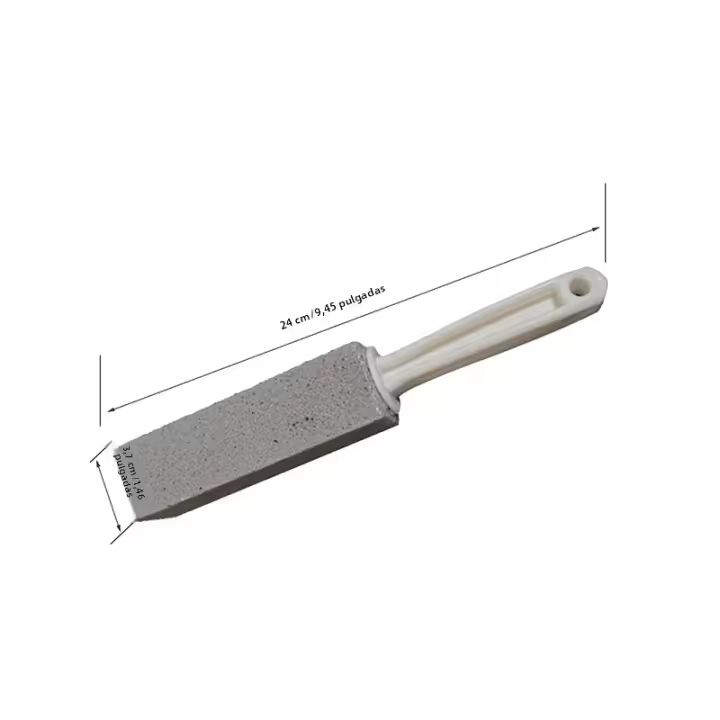 Cepillo De Limpieza Para Inodoro Manual Con Piedra Pumice Herramienta Para Eliminar Manchas Y Escamas En Baño Y Cocina Material PP Ecológico - 1