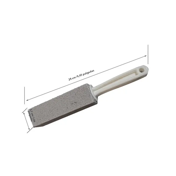 Cepillo De Limpieza Para Inodoro Manual Con Piedra Pumice Herramienta Para Eliminar Manchas Y Escamas En Baño Y Cocina Material PP Ecológico - 1