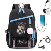 Around The Same Usb Backpack Schoolbag Backpack Korean Student Men's And Women's Bags - details 0