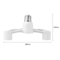 Soporte De Lámpara E27 a 2E27 Convertidor 85-285V Accesorios De Iluminación Para Hogar Y Hotel Material Plástico - details 6
