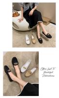 Zapatos De Mujer Otoño Primavera Nuevos Con Cadena Metálica Cuña Baja Punta Redonda Casual Zapatos De Mujer Loafer Para Madres - details 7