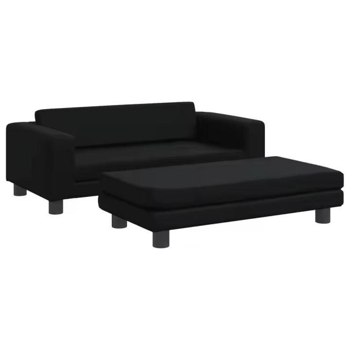 vidaXL Cama de perros con extensión cuero sintético 100x50x30 cm Color Crema,  Gris,  Marrón y mas - 1