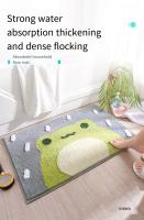 VIKAMA Alfombra De Baño Con Dibujos Animados Absorbente Y Antideslizante Para Toilette Y Puerta Del Baño Material De Poliéster Moderno Y Simple - details 0