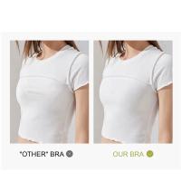 Sujetador Invisible Para Mujer De Verano 2023 Sujetador De Algodón De Seda Ultrafino Sin Costuras Con Almohadillas Push up Transpirable Para Yoga Y Deporte - details 1