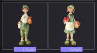 2PCS Decoración Creativa De Resina Para Hogar Y Habitación De Niños Estilo Rural Adornos Lindos Para Escritorio De La Casa - details 1
