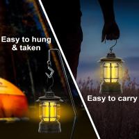 Lámpara De Caballo Retro Recargable Multifuncional Para Camping Exterior Viajes Iluminación De Tenda Portátil LED - details 11