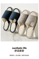 Pantuflas De Lino Para Hombre Comodidad Primavera/Otoño Pantuflas De Dormitorio Abiertas Y Transpirables Para Hombre Y Mujer Verano - details 6