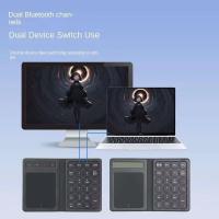 Teclado Numérico Móvil 3 En 1 Con Palanca De Toque Y Calculadora Bluetooth Inalámbrico Para Win/Android/iOS Plegable Compatible Con Desktop Laptop Tablet - details 4
