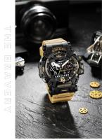 Reloj Militar SMAEL 8072 De Estilo Aleación Dual Pantalla Resistente Al Agua Deportivo Táctico Para Hombres Con Luz Nocturna Y Display Analógico-digital - details 14