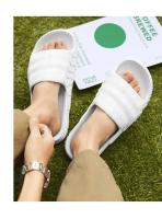 Sandalias De Lujo Para Hombre Zapatos De Verano Blancas Planas Confortables Para El Exterior EVA Suave Talla Verdadera - details 12