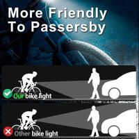 Luz De Bicicleta Frontal 2T6 LED Recargable Por USB 1000LM Lámpara MTB De Montaña Accesorios Para Ciclismo Luz Trasera - details 2
