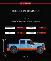 Bloques De Construcción Para Niños F-150 Pickup Truck 457PCS Modelo De Camión De Entrega Conector Viaje Cola Regalo De Fiestas Educativo DIY De Plástico Compatible Con Lego - details 7