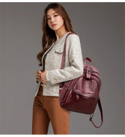 Mochila De Cuero Para Mujer 2024 Alta Calidad Bolsa De Lujo Diseñadora Gran Capacidad Casual Mochilas Sac a Dos Para Niñas - details 10