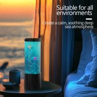 Lámpara De Noche De Medusa Con Cambios De Color Múltiples 8 Pulgadas USB Plug in Atmosphere Light Luz De Ambiente Contemporánea Para Estudio - details 4