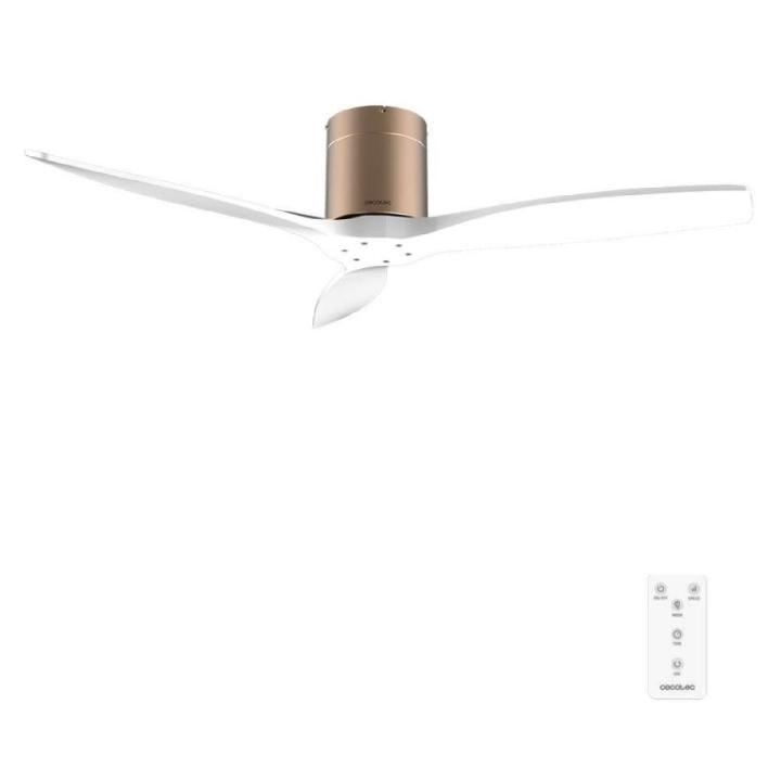 Cecotec Ventilador de Techo con Mando a Distancia de 52" EnergySilence Aero 5400 Classic Gold&White. 40W, Motor DC… — oferta en Miravia