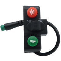 Bocina Y Señal De Giro Para Scooter Ebike Bicicleta Eléctrica Con Enchufe Impermeable De 5 Pines Control De Acelerador 3 En 1 De 22mm - details 5