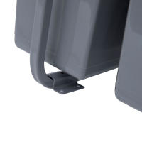 HOMCOM Papelera de Cocina Cubo de Basura para la Cocina 3 Contenedores de Reciclaje 1x20L y 2x10L Clasificación de Residuos Metal y Plástico 48x34,2x41,8 cm Gris - details 4