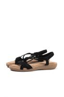 Paloma Wang sandalias doradas mujer con mini cuñas con la plantilla acolchada con tiras trasera elásticas - details 23