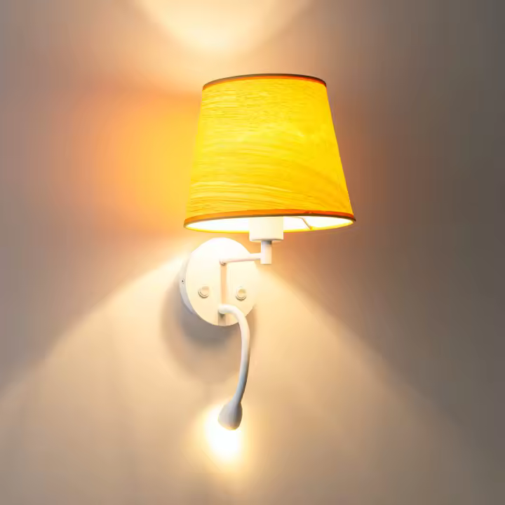 Barcelona LED Aplique de pared para lectura "MAR" - E27 + Foco LED flexible - 1