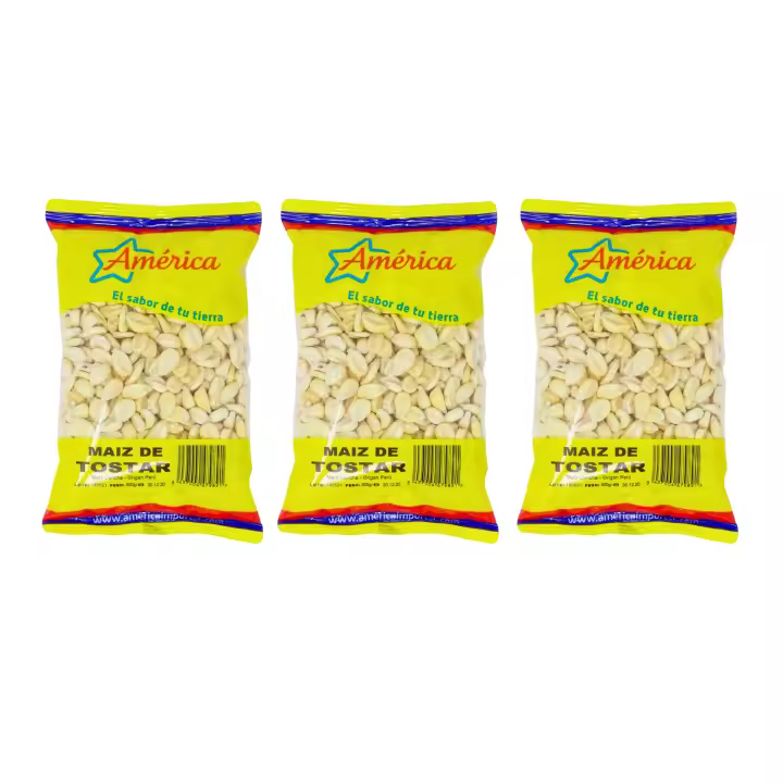 3 PAQUETES  DE 500 GRM MAIZ DE TOSTAR AMERICA .BEST QULATIY TOASTY TREASURE - 1