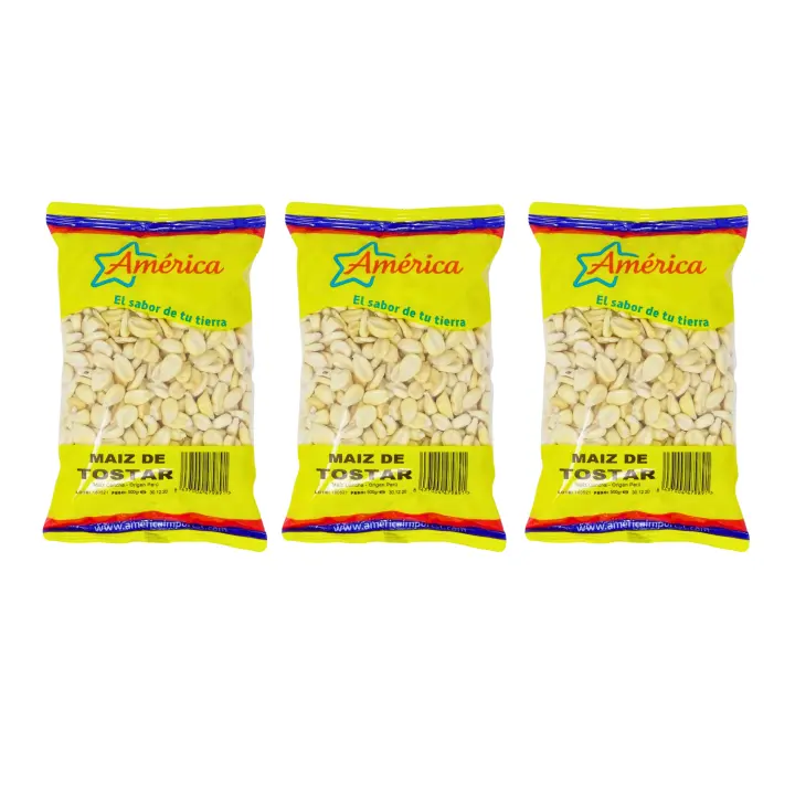 3 PAQUETES  DE 500 GRM MAIZ DE TOSTAR AMERICA .BEST QULATIY TOASTY TREASURE - 1