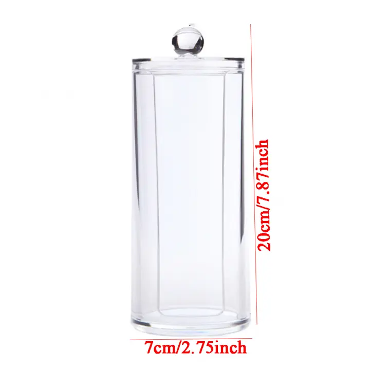 Recipiente Organizador de Maquillaje de Algodón Nuevo Bandeja para Joyería y Cosméticos con Tapa de Bambú Ideal para Almacenamiento en Casa - 1
