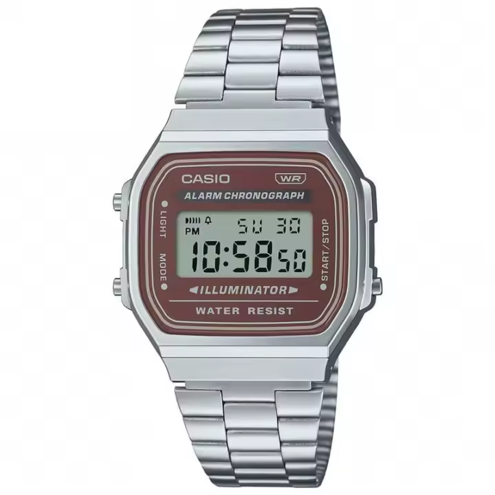 Casio Vintage A-168wa-5aydf Reloj De Pulsera Digital Para Unisex Color Marron - 1