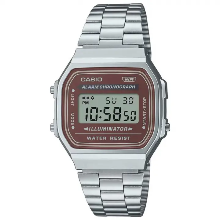 Casio Vintage A-168wa-5aydf Reloj De Pulsera Digital Para Unisex Color Marron - 1