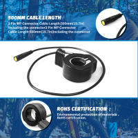 Manillar De Acelerador Para Bicicleta Eléctrica 24V 36V 48V Conector Impermeable Accesorios Para Bicicleta Eléctrica Motor Bafang - details 7