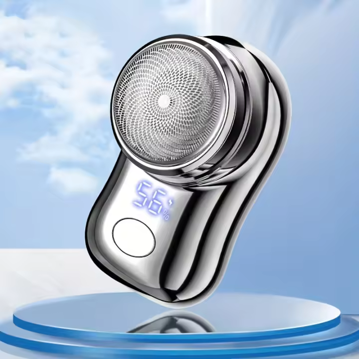 Afeitadora Eléctrica Portátil Para Hombres Mini Afeitadora Apto Para Bigotes Y Barbas Cortos Material Plástico Recargable - 1