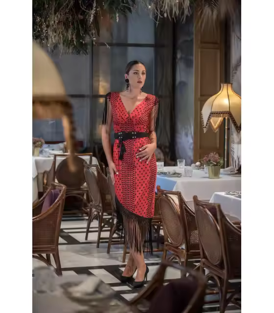 VESTIDO FERIA FLECOS KAHYRA Kahyra V2309B - 1