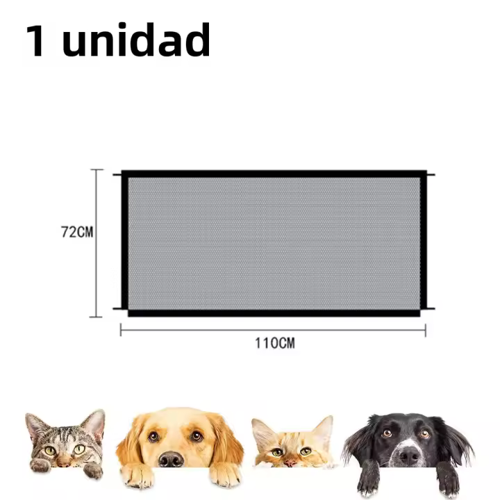 Valla Para Perros Plegable Y Respirable Seguridad Al Aire Libre Y Interior Barreira De Rede Isolada Para Escaleras Y Puertas - 1