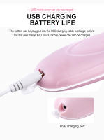 Limpiador facial eléctrico tres en uno, cepillo de limpieza facial con masaje giratorio multifunción, dispositivo de limpieza facial para limpieza de poros y espinillas, rosa - details 12