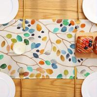 1pc Telar De Mesa De Otoño Estilo Granja Decoración Para Fiestas Y Reuniones En Exteriores Y Restaurantes Telar De Lino Para Hogar - details 2
