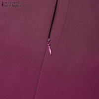 ZANZEA Vestido De Fiesta Coreano Elegante Con Cintura Ajustada Y Pliegues A-line Para Mujer De Manga Corta Estilo Casual Longitud De Rodilla - details 9