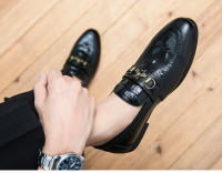 Zapatos De Cuero Casual Para Hombre Estilo Británico Y Coreano Con Diseño De Abeja Mullidos Y Transpirables Para Oficina Y Moda - details 6