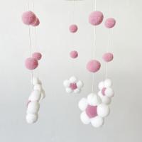 Campana De Viento De Peluche Nórdica Con Flor Para Habitación De Niños Tienda De Ropa Infantil Decoración De Habitación Para Bebés - details 9