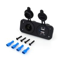Divisor del Zócalo del mechero de coche con los puertos de USB Duales, Cargador 12V, adaptador - details 0