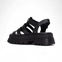 Sandalias de Mujer Verano color Negro con Plataforma y Tiras,Comodidad y Estilo para Verano Planta del pie acolchada Diseño Elegante y Ligero Altamoda - details 3