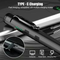 Linterna USB Recargable UV 4 En 1 (UV/LED/COB) Multifuncional Mini Con Fuente De Luz LED 4 Indicador Y Clip De Bolígrafo - details 7