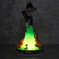 Figura De Colección Dragon Ball Z 25cm Super Saiyan Vegeta Anime PVC Luz Interiorizable Modelo Figura De Decoración Regalo - details 6
