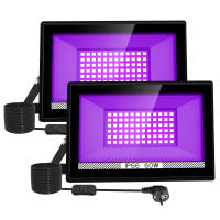 Luz Negra UV 30W/60W Con Enchufe EU/US/UK IP66 Para Escenario Efecto De Luz Ultravioleta Para Halloween Xmas Danza Disco Fiesta - details 5