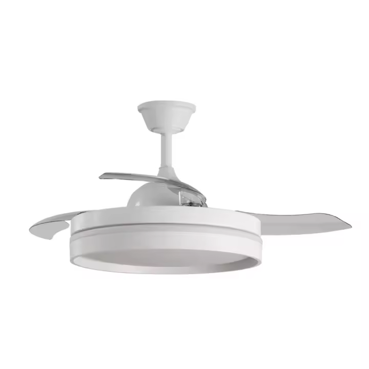 Ventilador Dc Mandarin Blanco 72w 3aspas 108d Reg.intensidad 7200lm 3000-4000-6500k Remoto+memoria+temporizador - 1